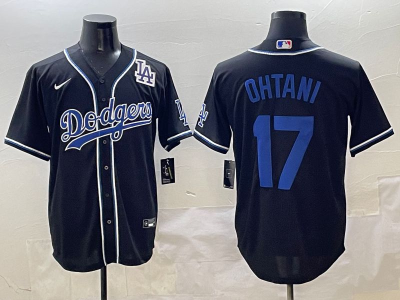 Men 2025 Los Angeles Dodgers #17 Ohtani Black Three generations Fashion Nike MLB Jersey style 22->los angeles dodgers->MLB Jersey